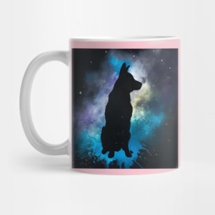 Beauceron Dog Space Nebula Artwork Mug